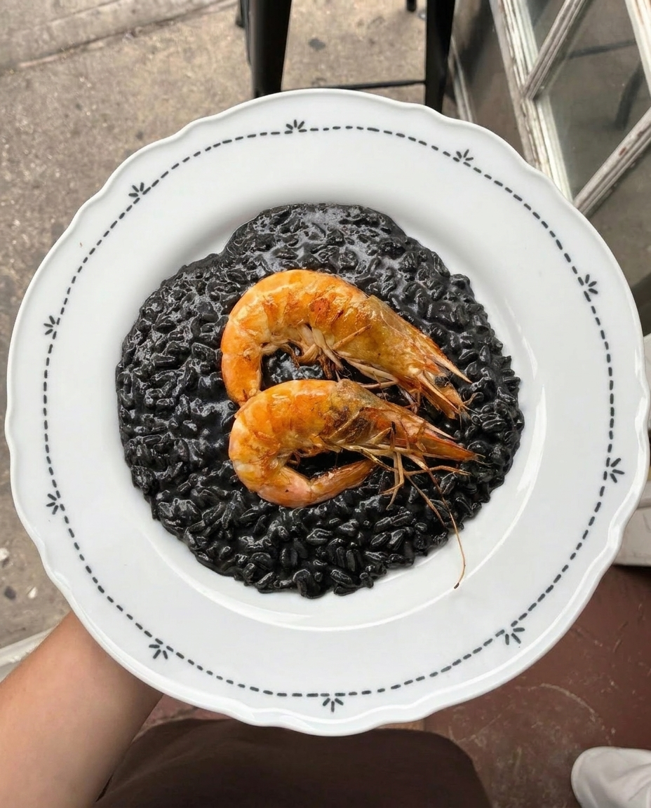 Squid Ink Risotto